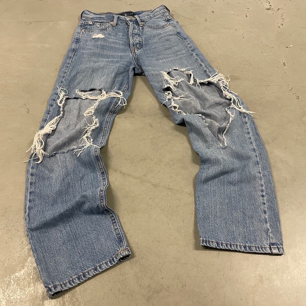 Y2K ripped Aeropostale baggy jeans 25x28